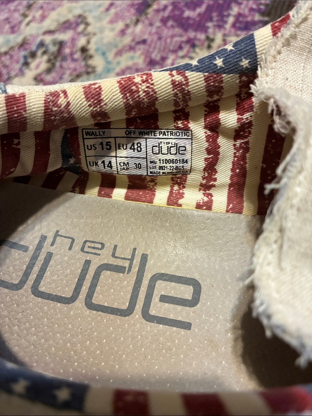 Hey Dude American slip ins in men’s size 15 - Picture 6 of 6